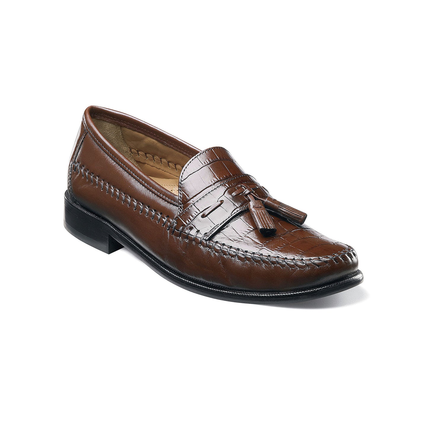 Florsheim Men's Pisa Moc Toe Loafer 7.5 E3 Extra Wide Cognac NIB