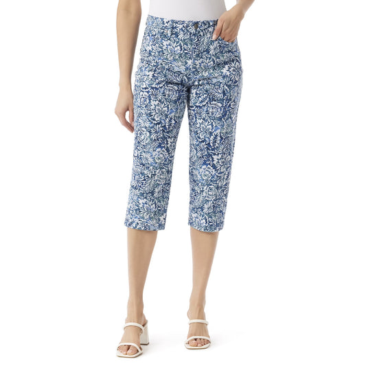 Gloria Vanderbilt Women's Amanda Swan Series 5 Pocket Capri 8 NWT