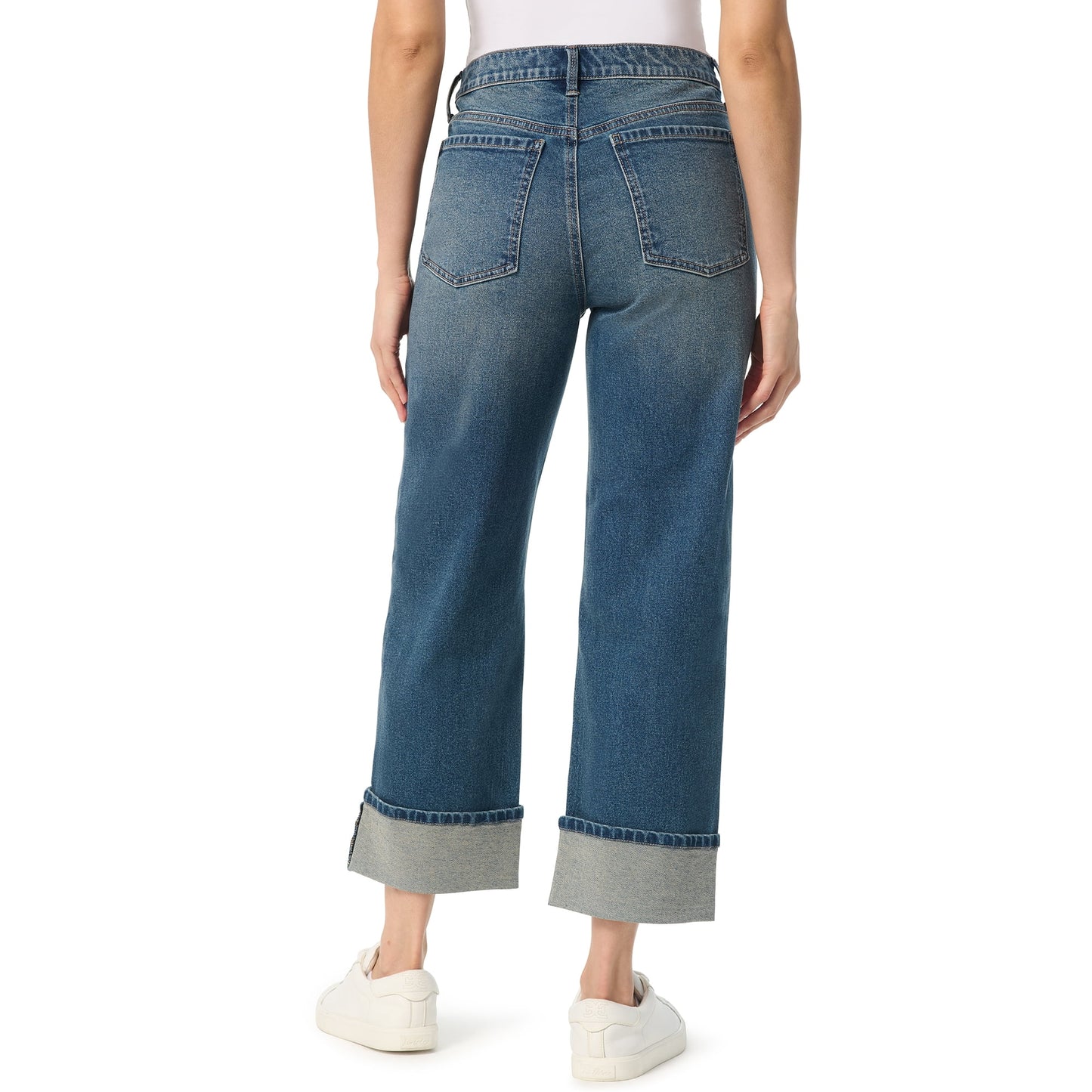 Gloria Vanderbilt Women's Swan Series High Rise Cuffed Jeans 16 Dark Wash NWT