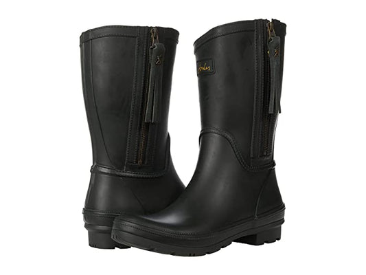 Women's Joules Rosalind Mid Height Rain Boots - Dark Everglade - 7 - NIB