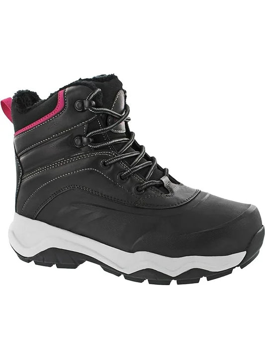Women's Khombu Riley Shell Lace Up Hiking Boots - Black - 7 - NIB