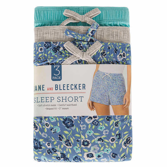 Jane and Bleecker Women's 3 Pack Sleep Shorts Medium NWT