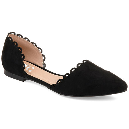 Journee Collection Women's Jezlin D'Osay Flat 11 W Black NIB