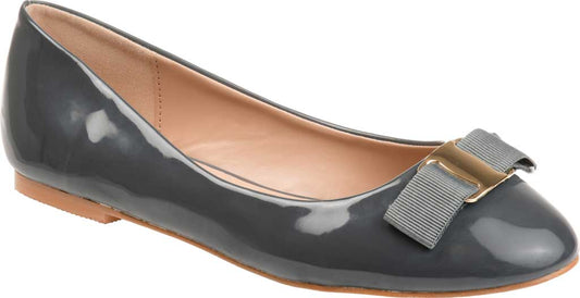 Journee Collection Women's Kim Ballet Flats Dark Gray NWOB