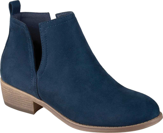 Journee Collection Women's Rimi Pull On Stacked Heel Booties 9 NWOB