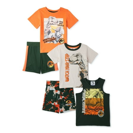 Jurassic World Toddler Boys' 5 Piece Outfit Set 2T NWT