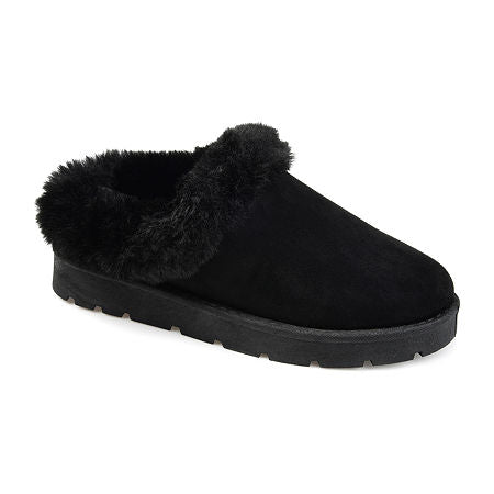Journee Collection Women's Whisp Fur Trim Slipper 9 NWOB