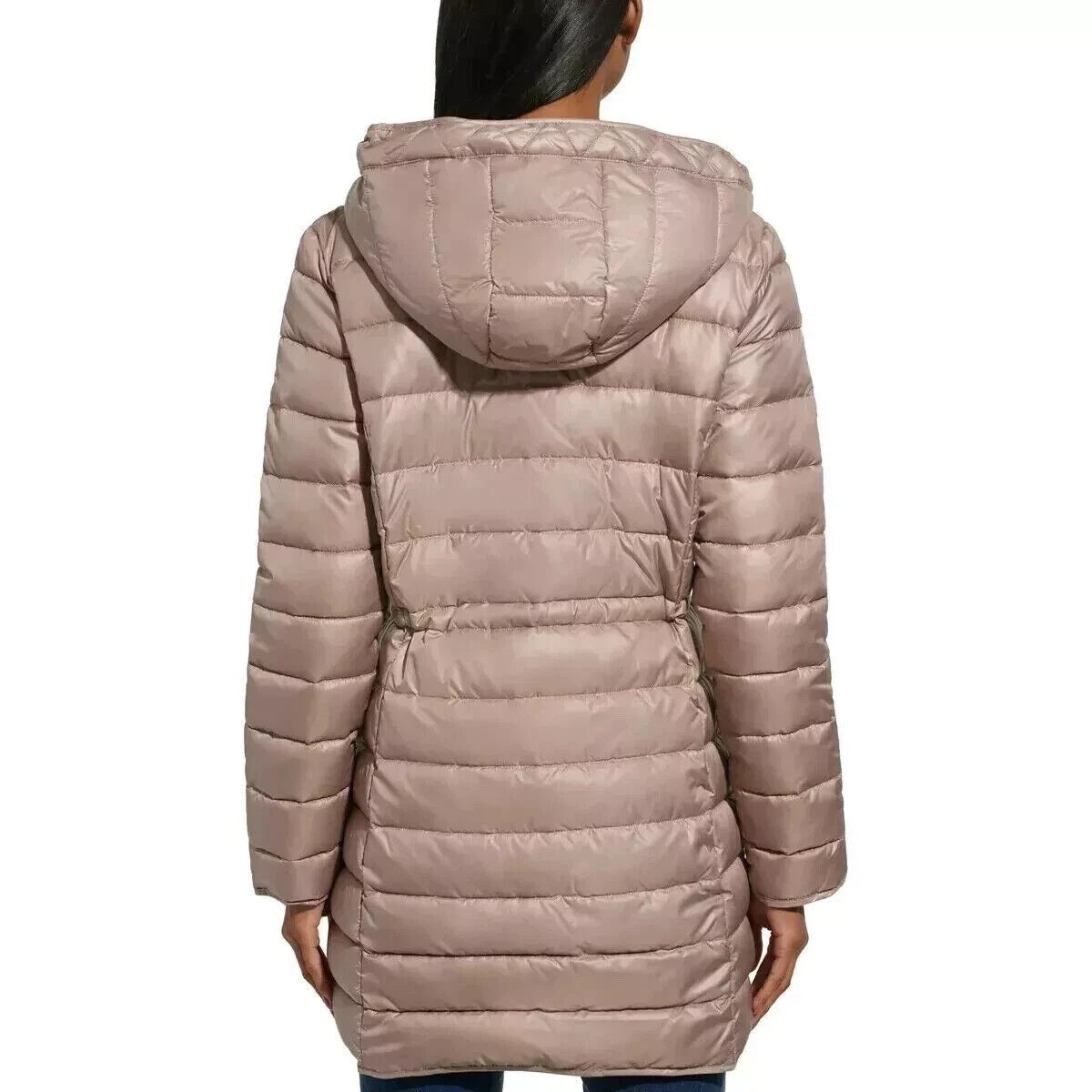Kenneth Cole Women's Quilted Puffer Jacket Small Brown NWT