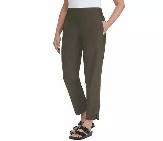Kirkland Signature Women's 4-Way Stretch Ankle Pants XL Green NWT