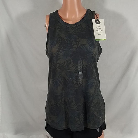 Women's Alpine Design Key Item Tank Top Ivy Green/Anchor Blue Size: Small-NWT