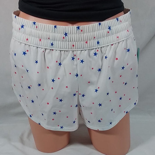 Women's  Stride 3"  Running Short  Size: X-Small Ditsy Stars White-New w/Tags