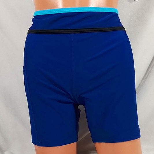 Xersion Seeing Double Layered Swim Short w/side pocket-Navy-Various Sizes-NWT