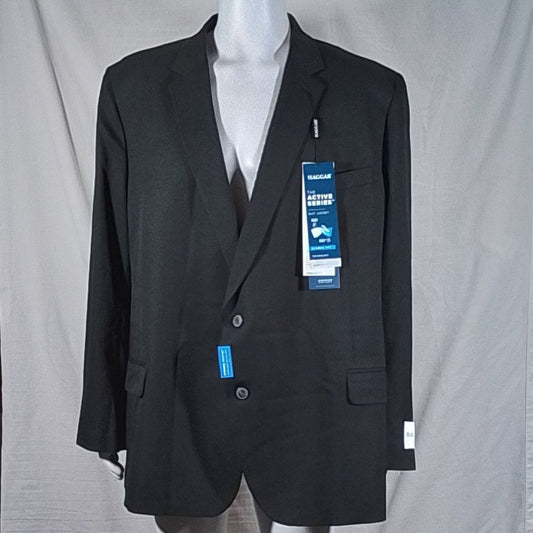 Haggar Active Series Classic Fit Suit Jacket Black Various Sizes -New with Tags