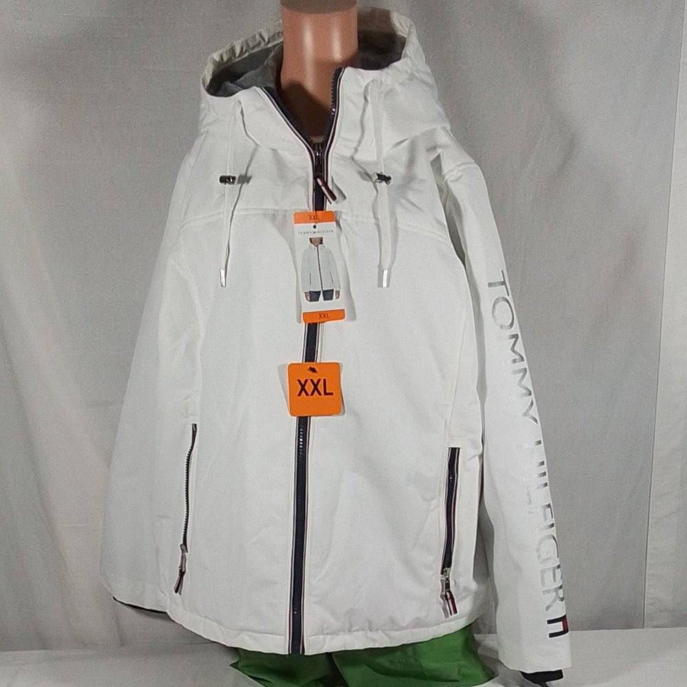 Tommy Hifiger Heavyweight Softshell Hooded Jacket White Size: XXL-NWT