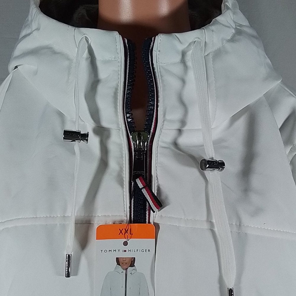 Tommy Hifiger Heavyweight Softshell Hooded Jacket White Size: XXL-NWT