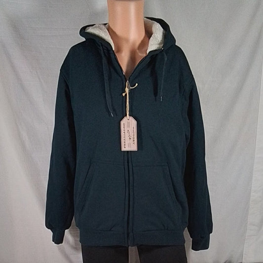 Men's Victory Outfitters Sherpa-Lined Fleece Hoodie Navy Blue - Var Szs - NWT
