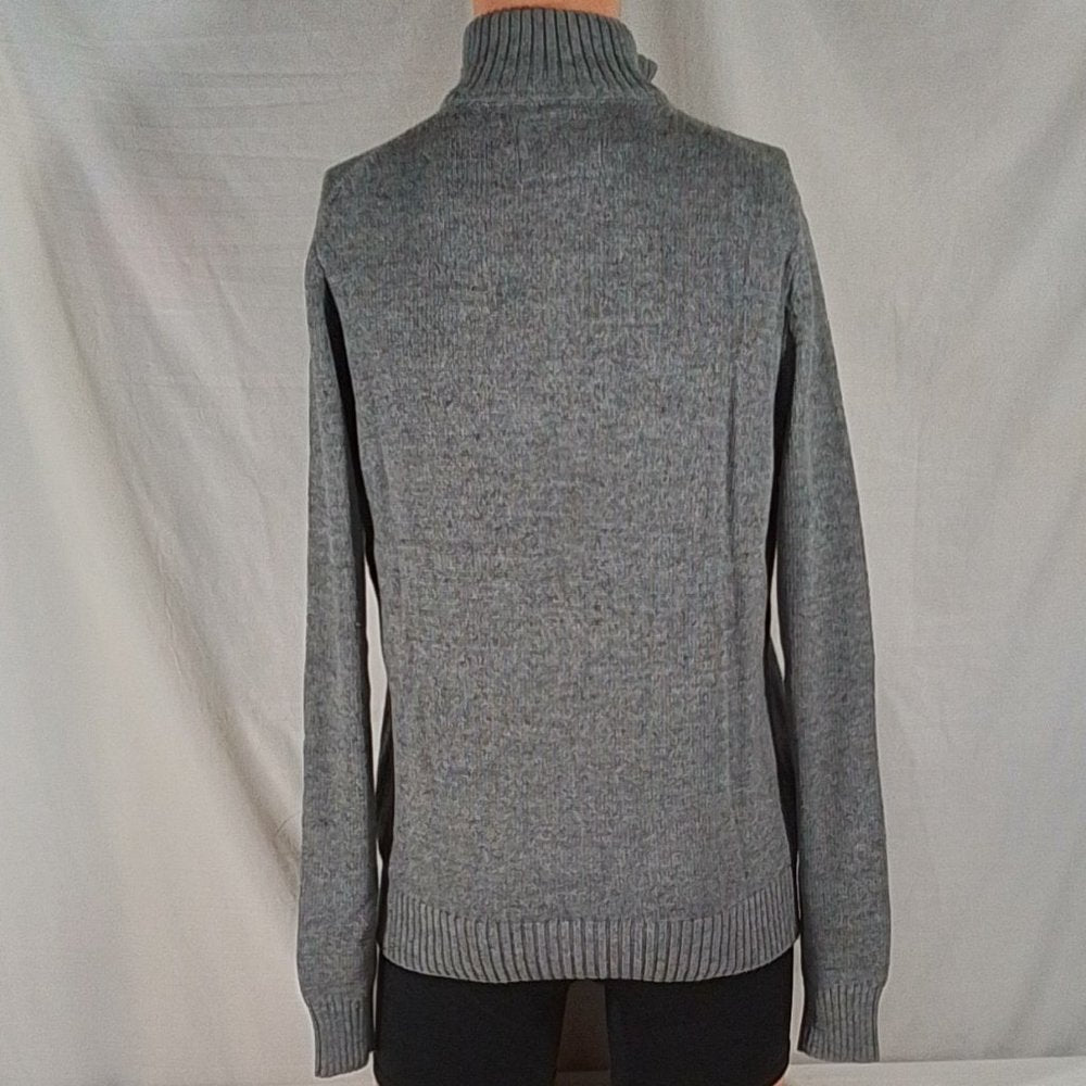 Men's St. John's Bay Quarter Zip Pullover Sweater Heather Grey Size: Small - NWT