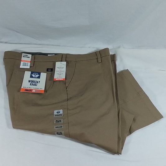 Dockers Big & Tall Smart 360 Flex Classic Fit Workday - Khaki - 44x29 - NWT