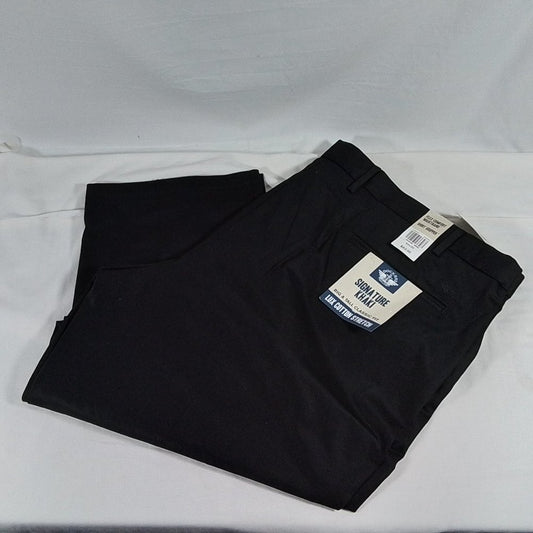 Men's Dockers Big & Tall Signature Lux Classic Fit Pant - Black - 54x30 - NWT