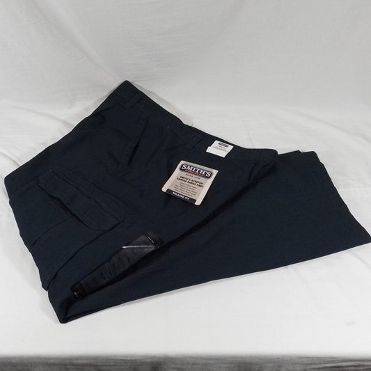 Smith's Workwear Relaxed Fit Stretch Canvas Cargo Pant - Navy - 38x32 - NWT