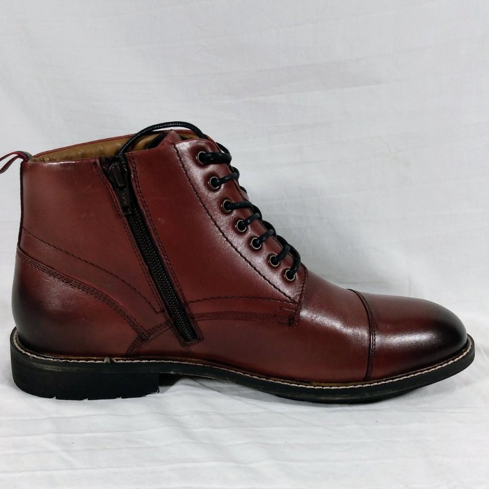 Thomas & Vine Men's Avrum Cap Toe Boot-Bordeaux Leather-Sz 11.5-New in Box