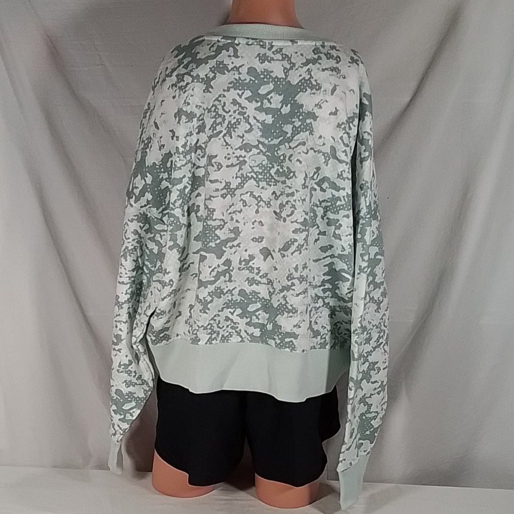 Women's Under Armour Camo Rival Fleece Crew Sweatshirt Opal Green-VAR Szs- NWT