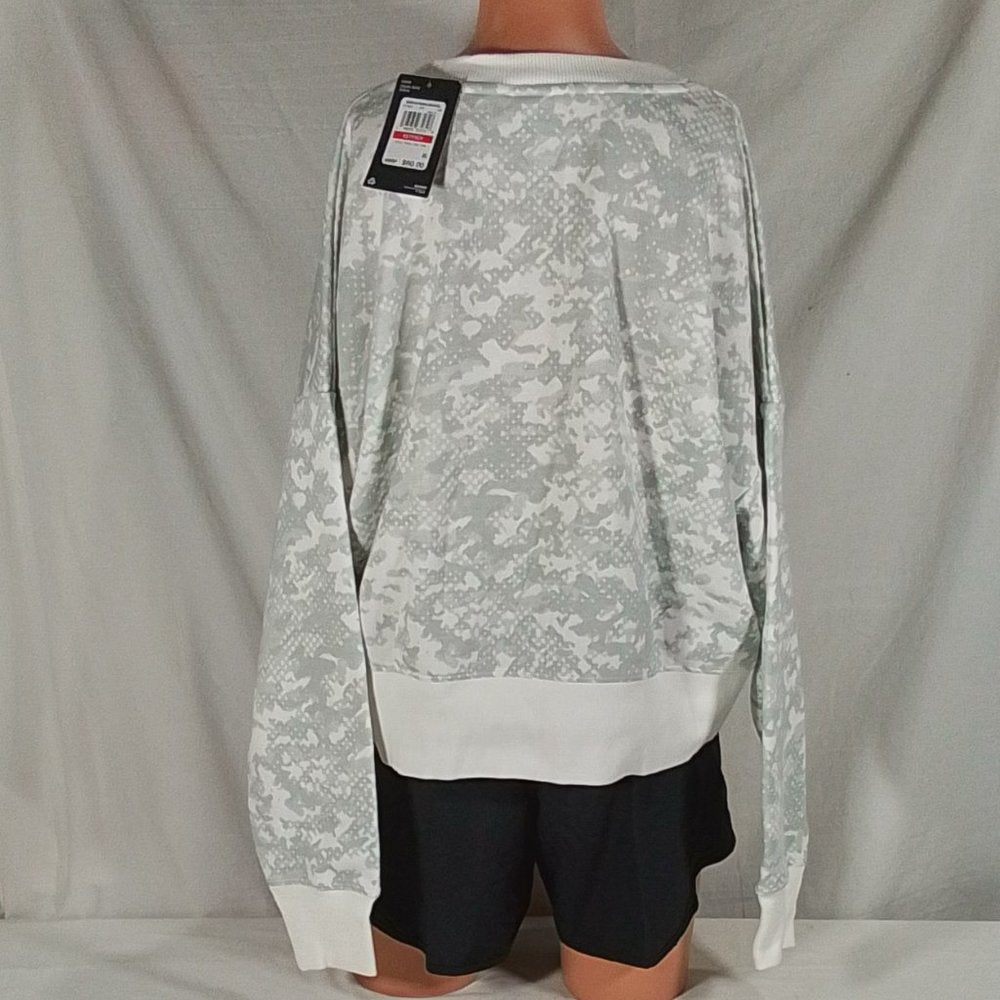 Women's Under Armour Camo Rival Fleece Crew Sweatshirt White- Various Sizes- NWT