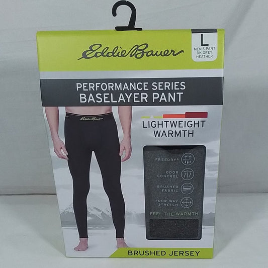 Men's Eddie Bauer Performance Series Baselayer Pant Dark Grey - VAR SZS - NIB
