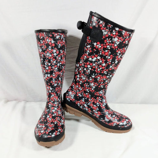 BOGS Amelia TL Ditsy Rain Boot-Multi-Floral-Size 8-New in Box