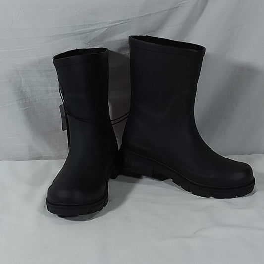 Women's Chooka Mid-Height Waterproof Rain Boot Black Various Sizes-New with Tags