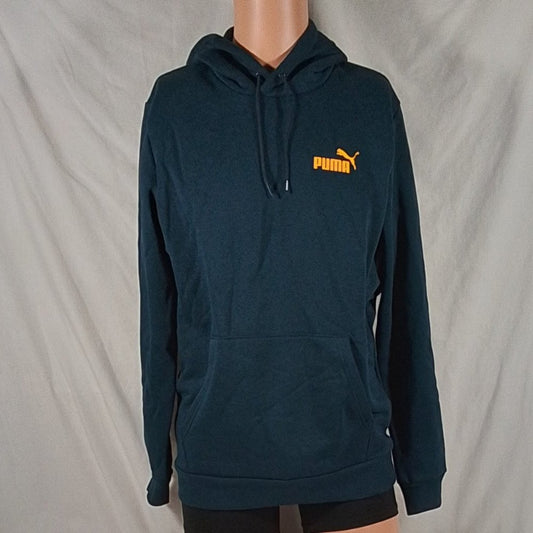 Men's Puma Pullover Fleece Hoodie-Dark Teal-Medium- NWOT