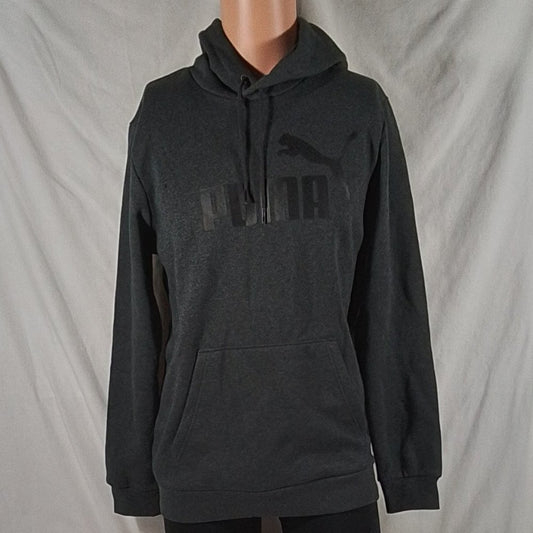 Men's Puma Pullover Fleece Hoodie-Dark Charcoal-Medium-NWOT