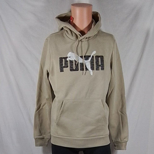 Men's Puma Layered Graphic Hoodie-Spray Green-Small-NWT