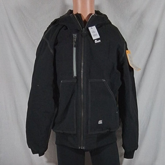 Men's Berne Modern Hooded Work Jacket - Black - Various Sizes - NWT