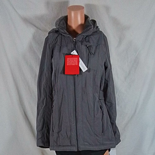 Women's ZeroXposur Chyler Plush Lined Soft Shell Jacket - Smoke - Small - NWT