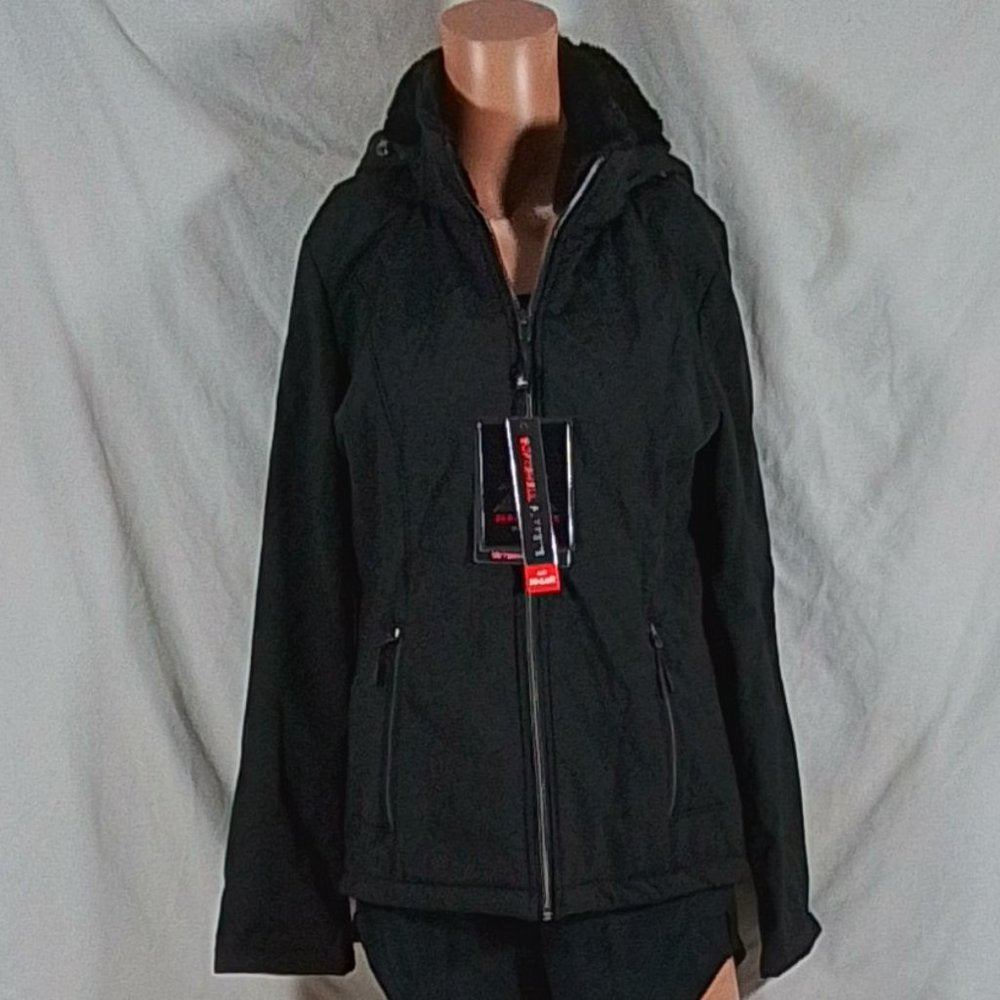 Women's ZeroXposur Lillian Plush Lined Soft Shell Jacket - Black - Small - NWT