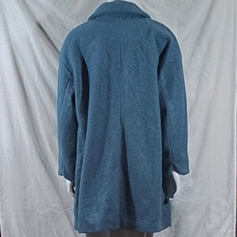 Women's London Fog Faux-Wool Peacoat - Shadow Blue - 1X - NWT