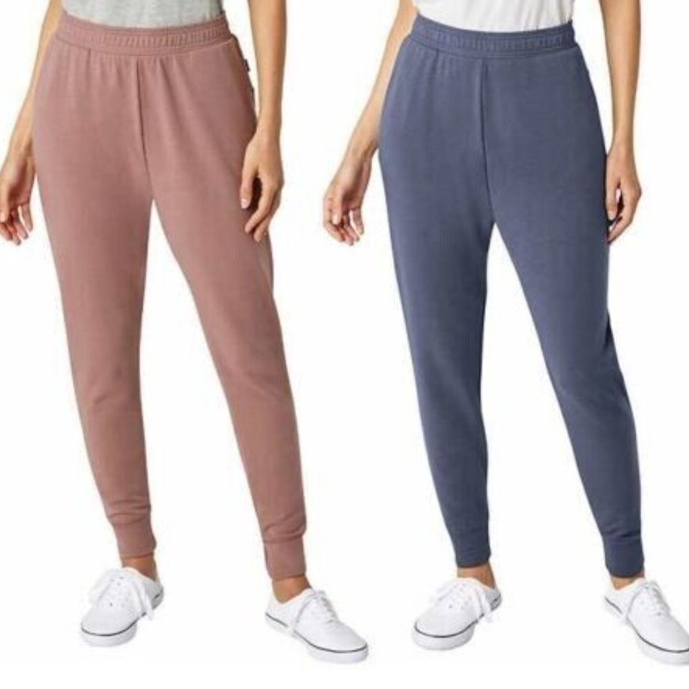 Eddie Bauer Women's 2 Pack Fleece Joggers - Blue/Pink - XXL - NWT