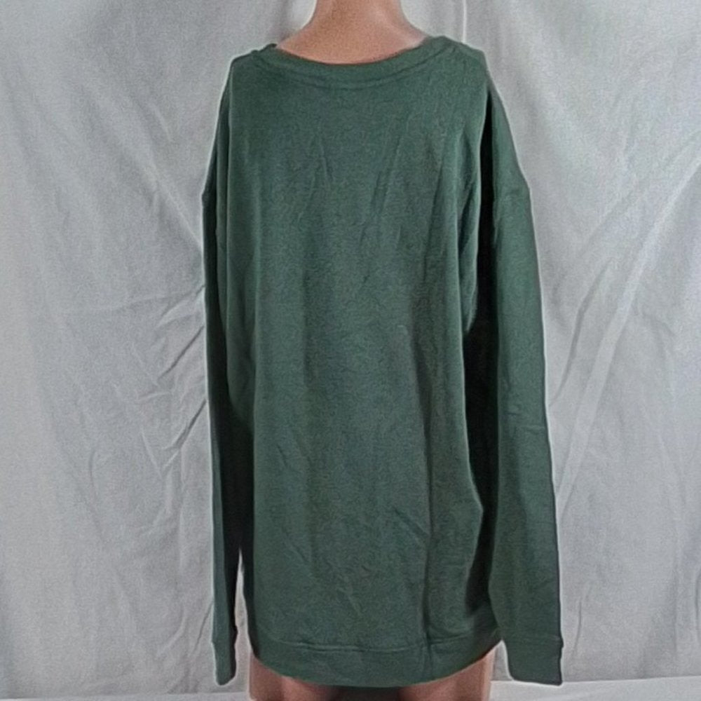 Women's Orvis Relaxed Fit Hi Low Rounded Hem Pullover - Green - Var Szs - NWT