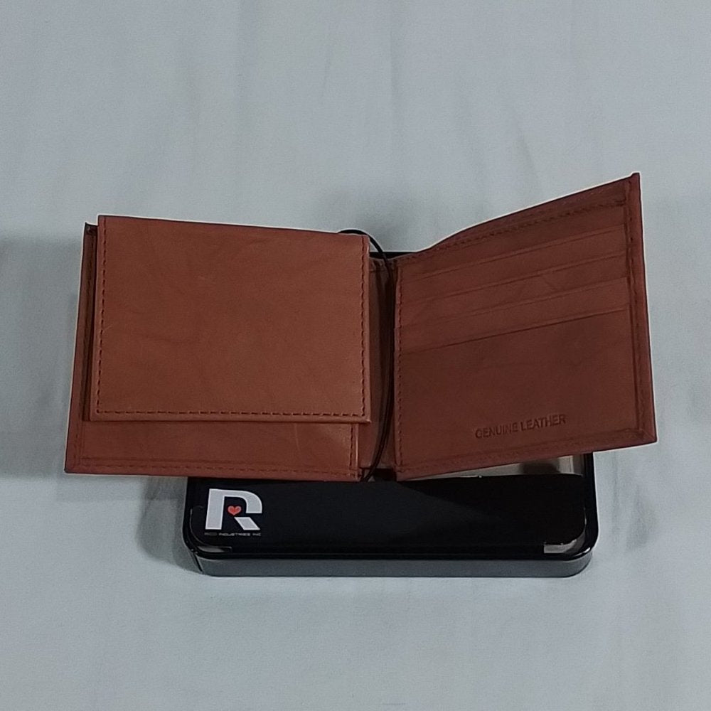 Men's Rico Industries Dallas Cowboys Bifold Brown Leather Wallet - NWT