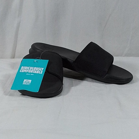 Men's Reef One Slide Sandal - Black - 7 - NWT