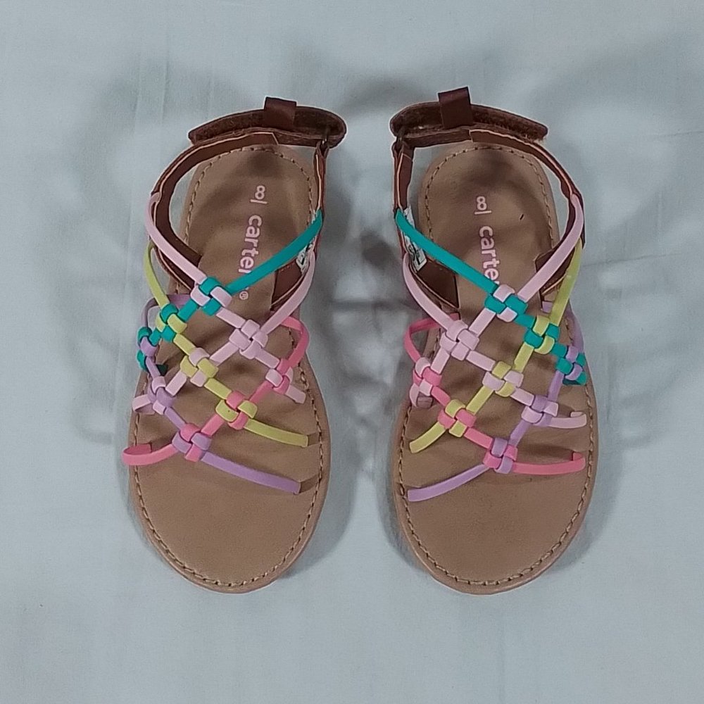 Toddler Girl's Carter's Edina Fashion Sandals - Rainbow - 8T - NWOT