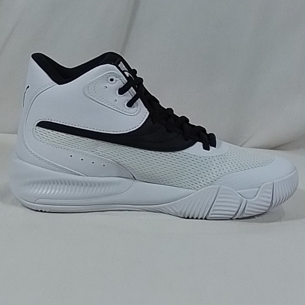 Men's Puma Triple Mid White Basketball Shoes- Various Sizes - Black & White NIB