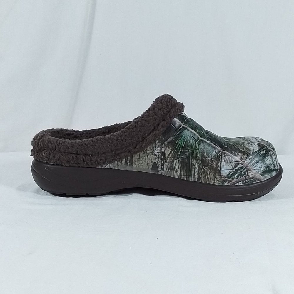 SKECHERS Brushwood Lined Clog Mens Slippers - Brown/Multi - Size 8 || New in Box