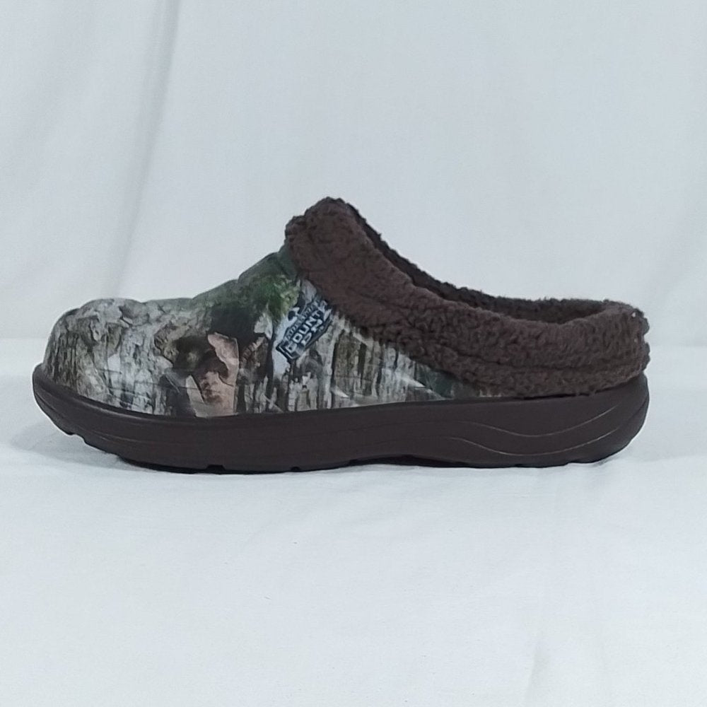 SKECHERS Brushwood Lined Clog Mens Slippers - Brown/Multi - Size 8 || New in Box