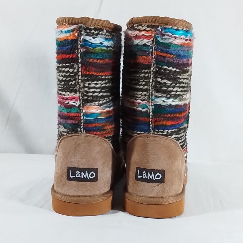 Lamo Women's Juarez Wool Lined Fashion Pull On Boot - Chestnut - Size 9 || Used