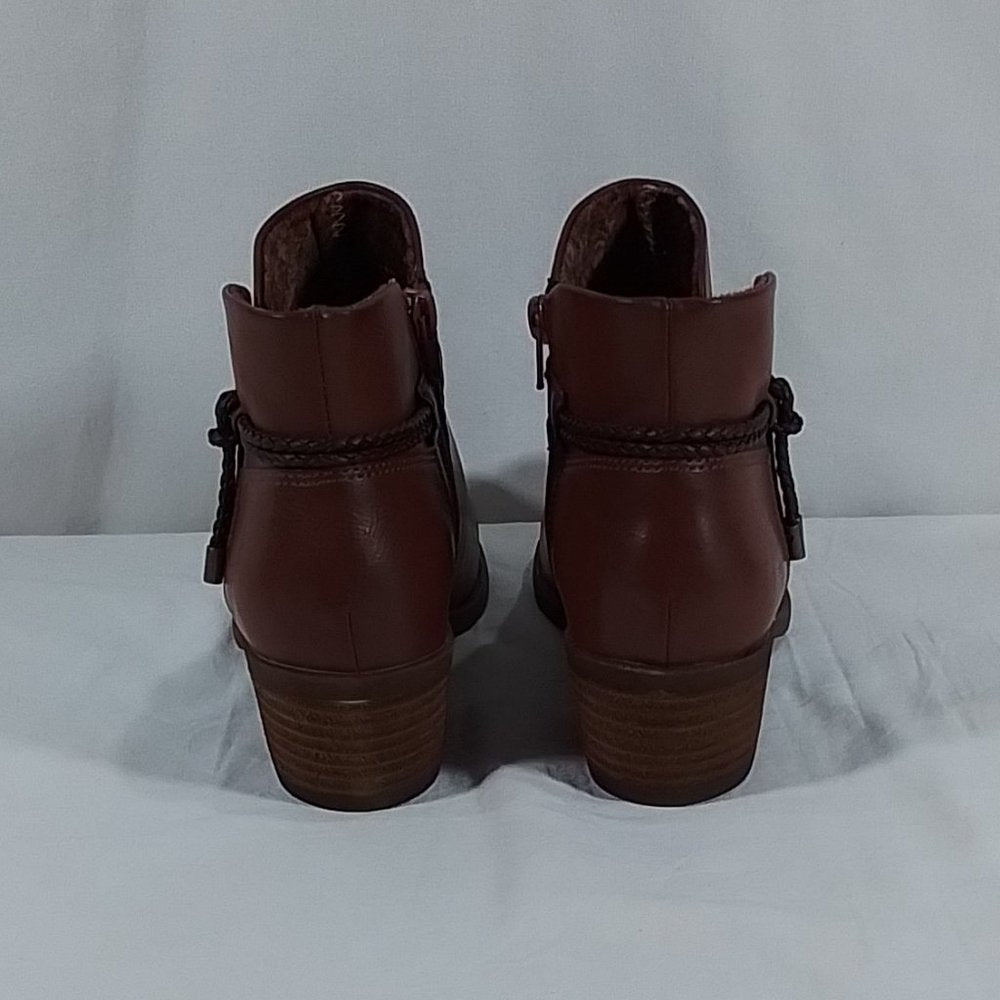 Women's BOC Lindsay Stacked Heel Bootie - Brown - 8 - NIB