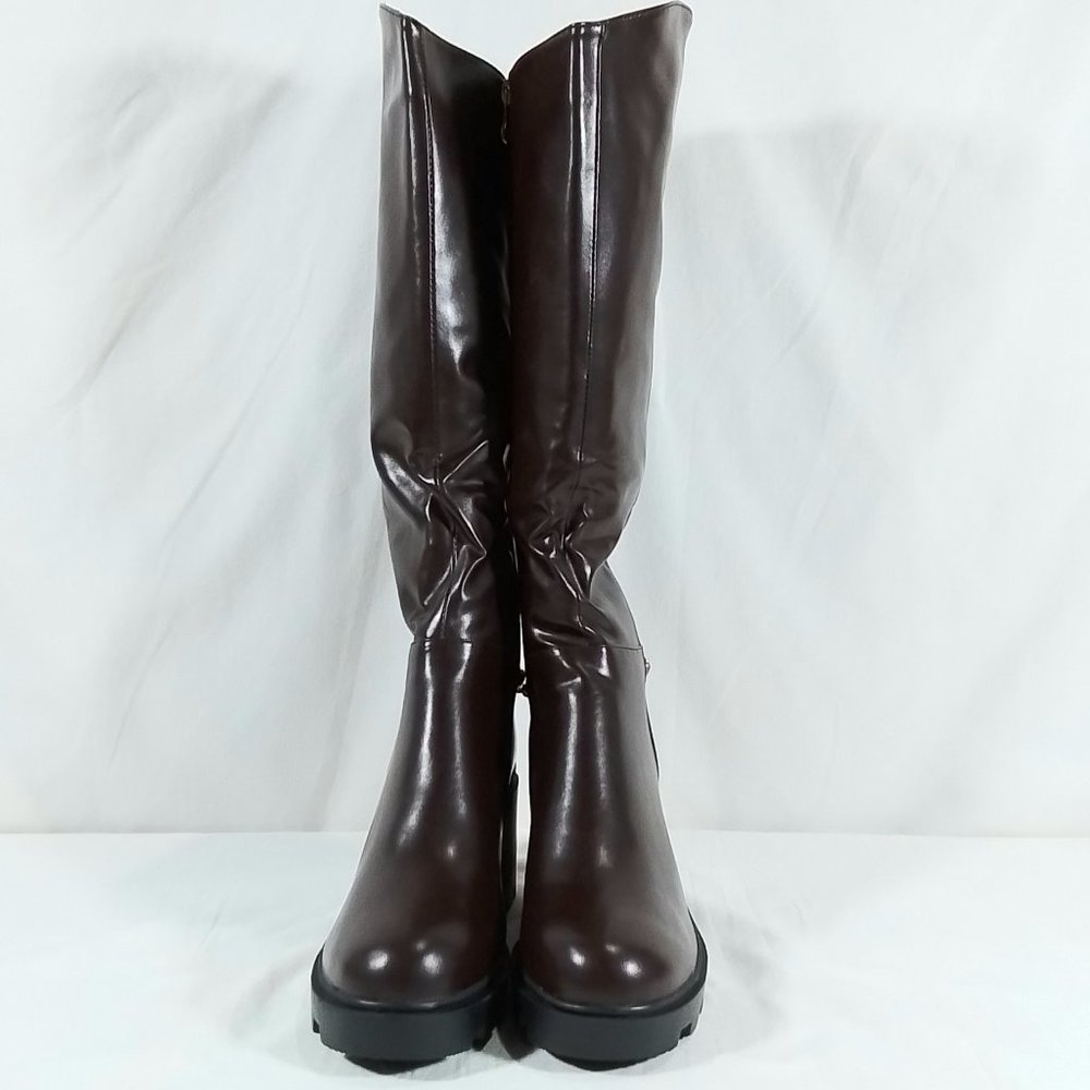 TORGEIS Tall Boot Casual Women's Athena , Side Zipper Color Brown Size - 10