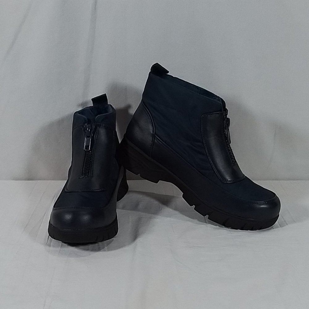 Women's Easy Street Nyky Waterproof Booties - Navy - 8.5W - NIB