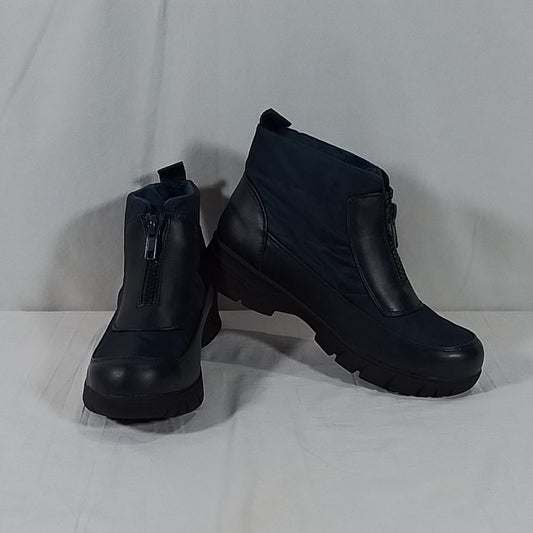 Women's Easy Street Nyky Waterproof Booties - Navy - 8.5W - NIB